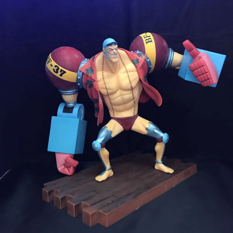 

Anime Peripheral ONE PIECE 2 Years Later FRANKY The Straw Hat Pirates Boatwright PVC Action Figure Collectible Model Toy Boxed