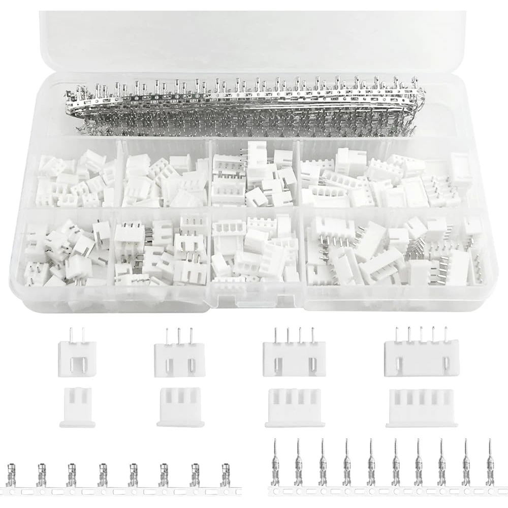 560-teiliges 2,54-mm-JST-XH-Steckverbinder-Set, 2,54-mm-2/3/4/5/6-Pin-Gehäuse, weiblicher und männlicher Adapter, Kabelstecker – Detail 1