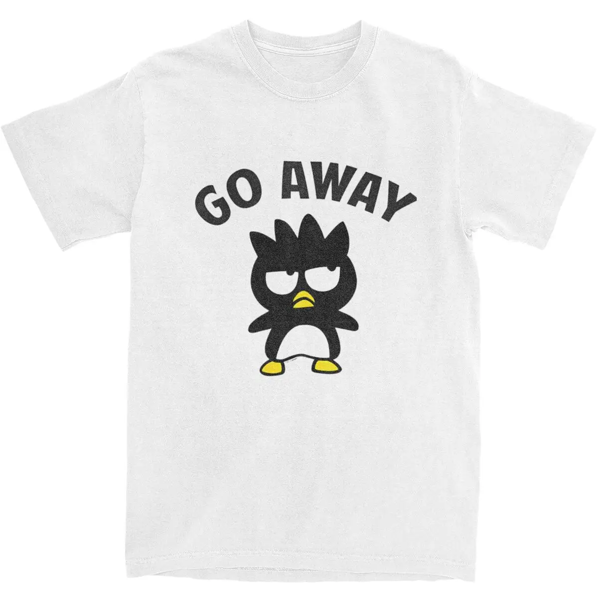 Badtz Maru Go Away T-Shirt Hip Hop T-Shirts Short-Sleeved Y2K Funny Tshirt Beach Cotton O Neck Plus Size Tees