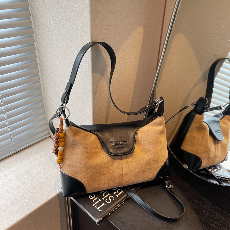 

Luxury Niche Handheld Underarm Bag Women Autumn Winter Vintage Casual Shoulder Bag For Working Women Crossbody Bag High Quality