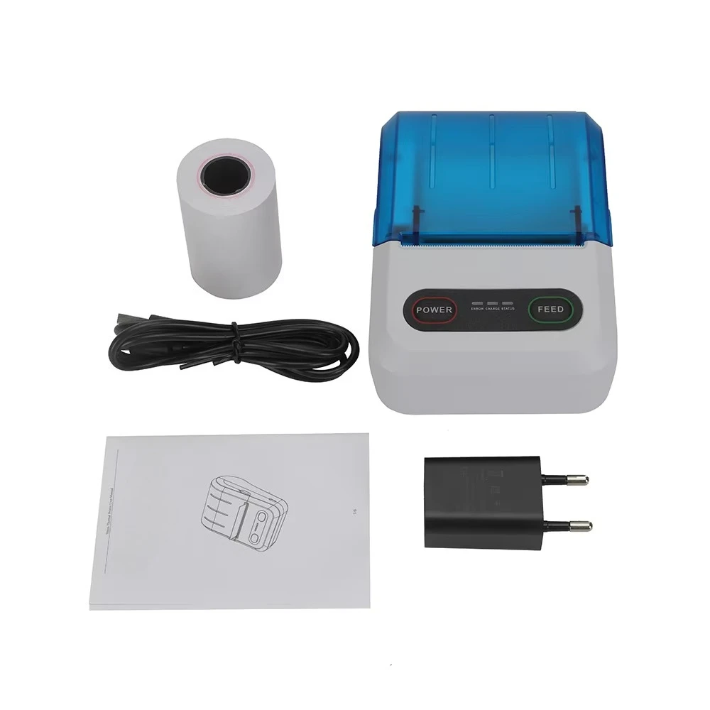 

For PT-210 Mini Portable Thermal Printer 58mm Barcode with for Interface 1500mAh Battery in Stock