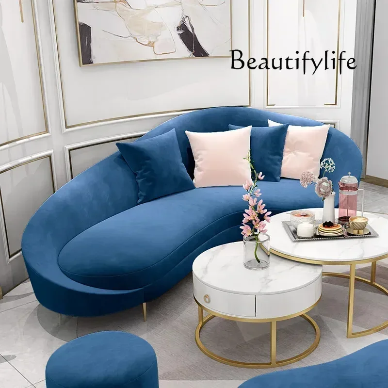 BJ Luxury Living Room Sofa Minimalist Modern Relaxing Corner Sofa Armchair Bedroom Sofas Modernos Para Sala Lounge Furniture Set