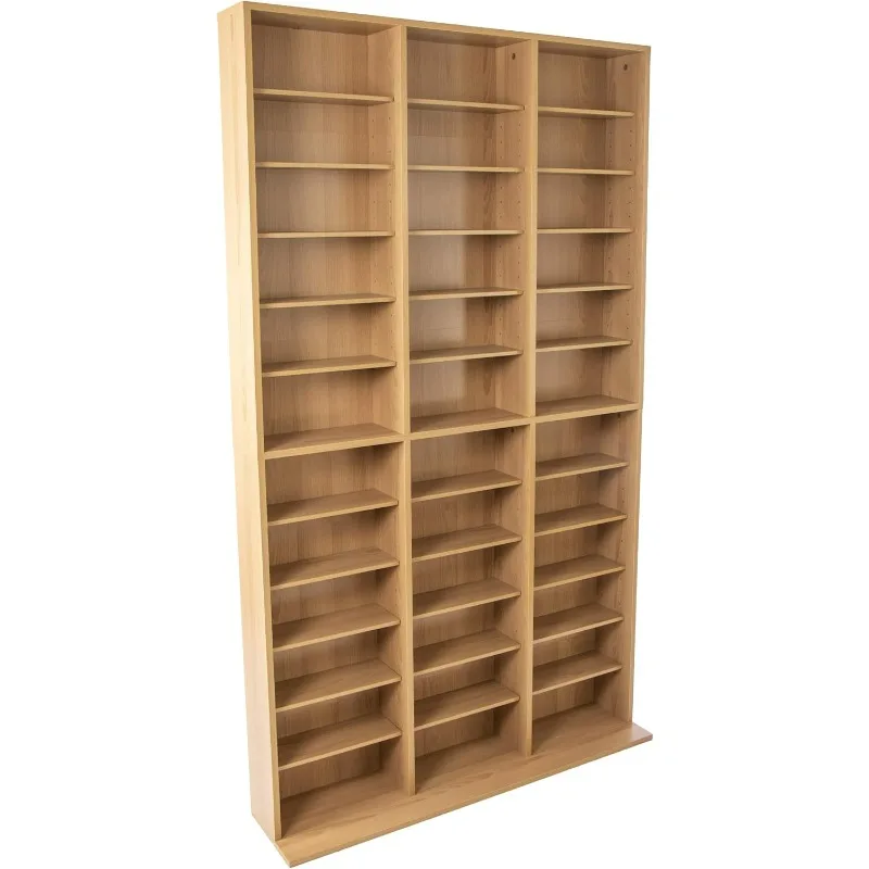 Media Storage Cabinet – Protects & Organizes Prized Music, Movie, Video Games or Memorabilia Collections, CD Racks