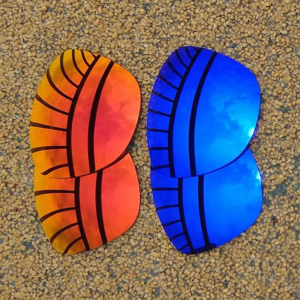 

Orange Red & Purple Mirrored Polarized Replacement Lenses for-Oakley Frogskins Frame 100% UVA & UVB