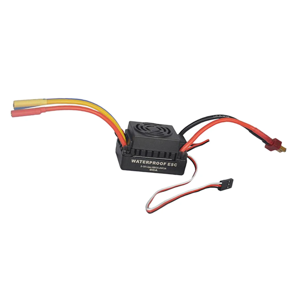 

RC 60A Brushless ESC Controller W/ Heatsink for 1/10 RC Car Accessory