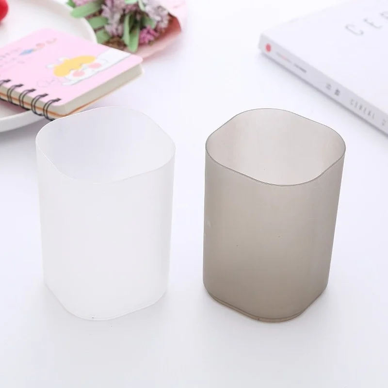 Multifunctional Desktop Storage Box Pen Holder Pencil Display Cup Simple Creative Office School Supplies Stationery Organizer