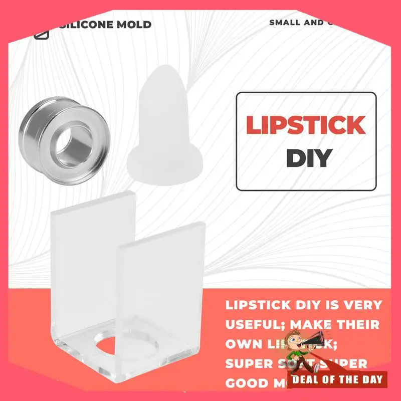 24 ساعة التسليم 3 قطعة مجموعة لتقوم بها بنفسك 12.1 مللي متر بسيط أحمر الشفاه ملء أنبوب قالب من السيليكون حلقة ألومنيوم ثقب واحد قوس محلية الصنع Li