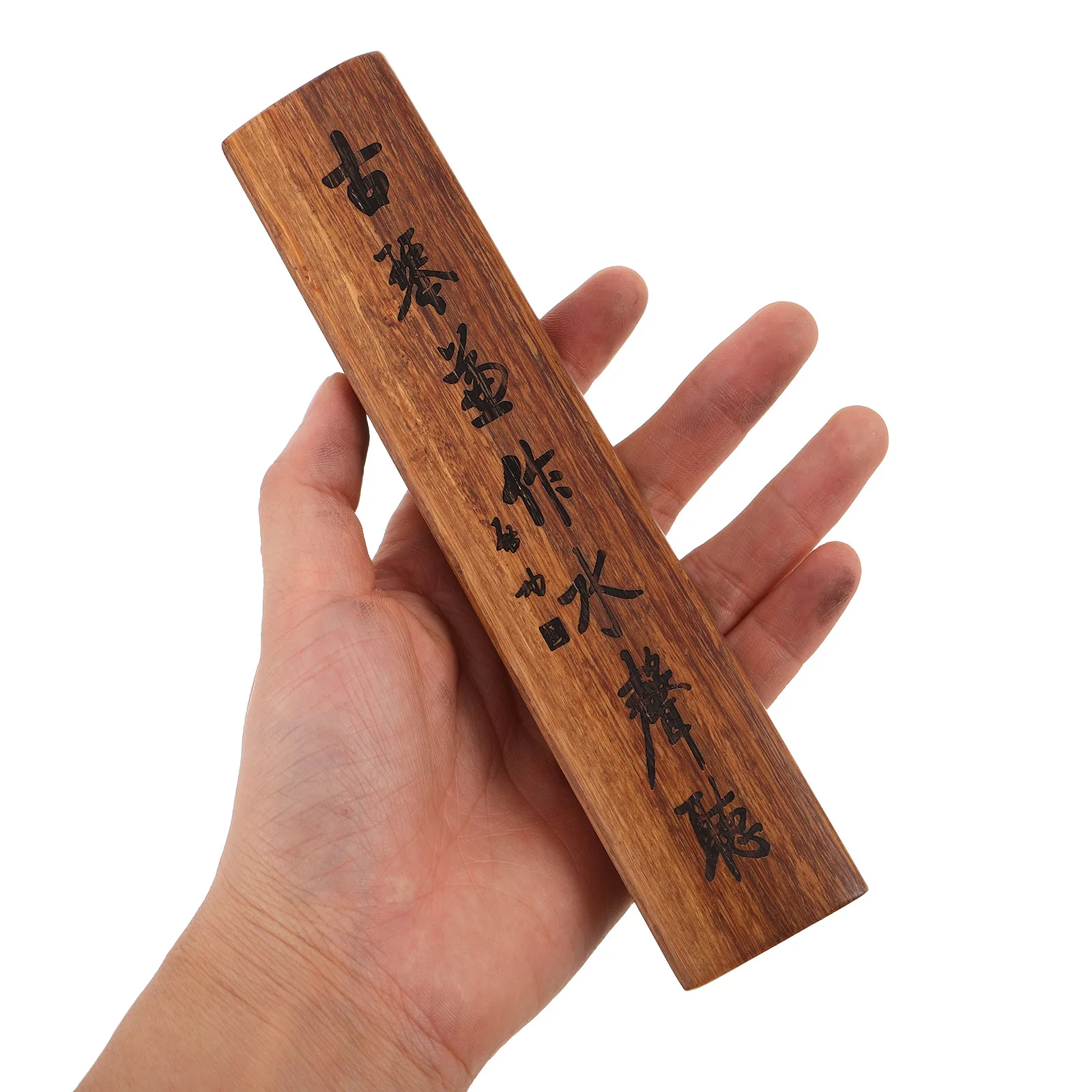 

Solid Wood Paperweight 30Cm Large Size Strong Stability for Books Newspapers Magazines Anti-Slip Surface Study Desk Accessory