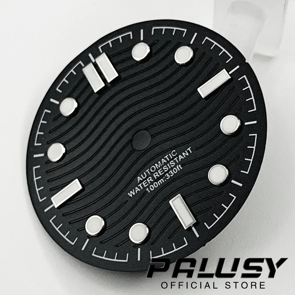 31mm Black White Blue Green Watch Dial Luminous Watch Faces for Fit NH35 NH36 ETA2836 2824 DG2813 3804 Miyota 8215 821A Movement