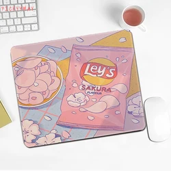 Leuke Roze Muismat Kantooraccessoires Laptop Kleine Muismat Computer Tafelmatten Kawaii Pc Tapijt Bureau Mat 18x22cm overlock Bureaupad