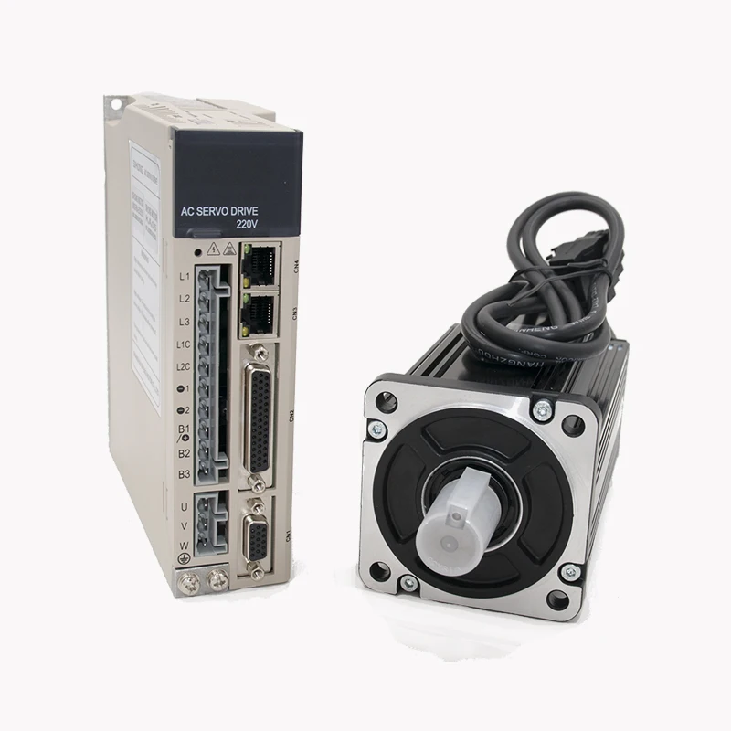 

750W AC 220V 3000rpm 80mm 0.75KW Three-Phase Servo Motor & Driver Kit for China Embroidery Machine Factory Original