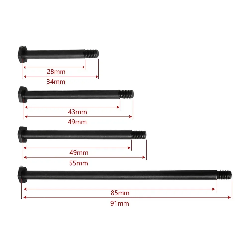 Para TRXS 1/5 grande X6S/8S XRT Metal endurecido suspensión delantera y trasera A-Arm PIN Pin duradero