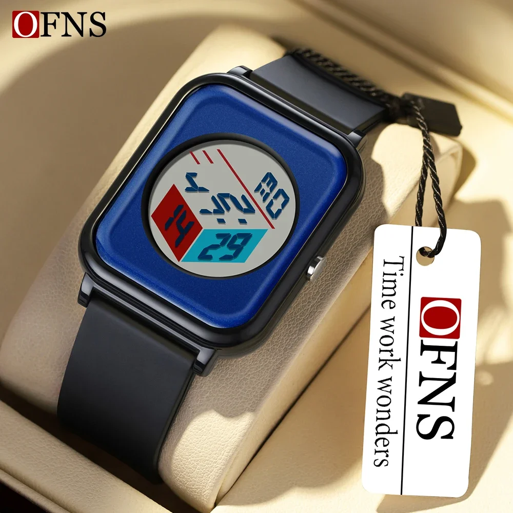 Ofns Top Brand Luxury Creative Dial Watch For Male And Female Students Waterproof Multifunctional Alarm Clock Student Electronic
