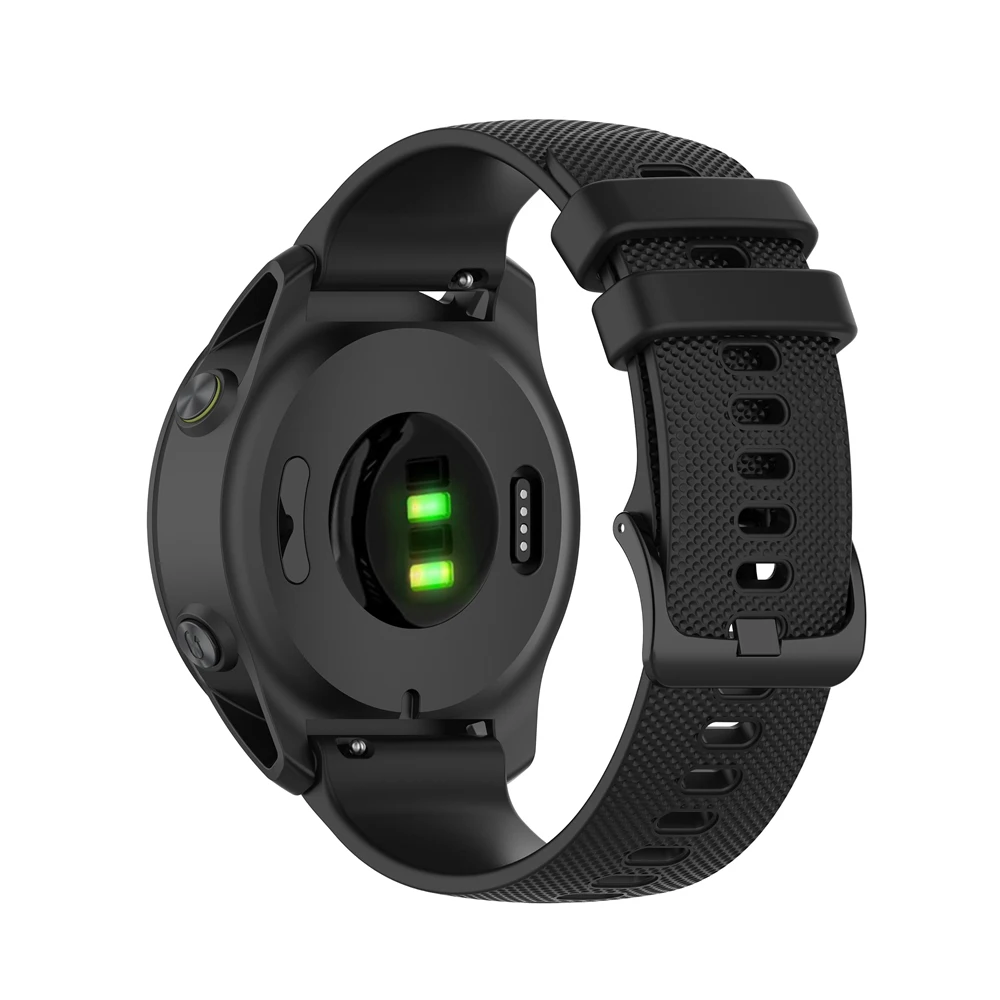 

Grid Texture Silicone Replace Watch Band 22mm for Garmin Forerunner 745