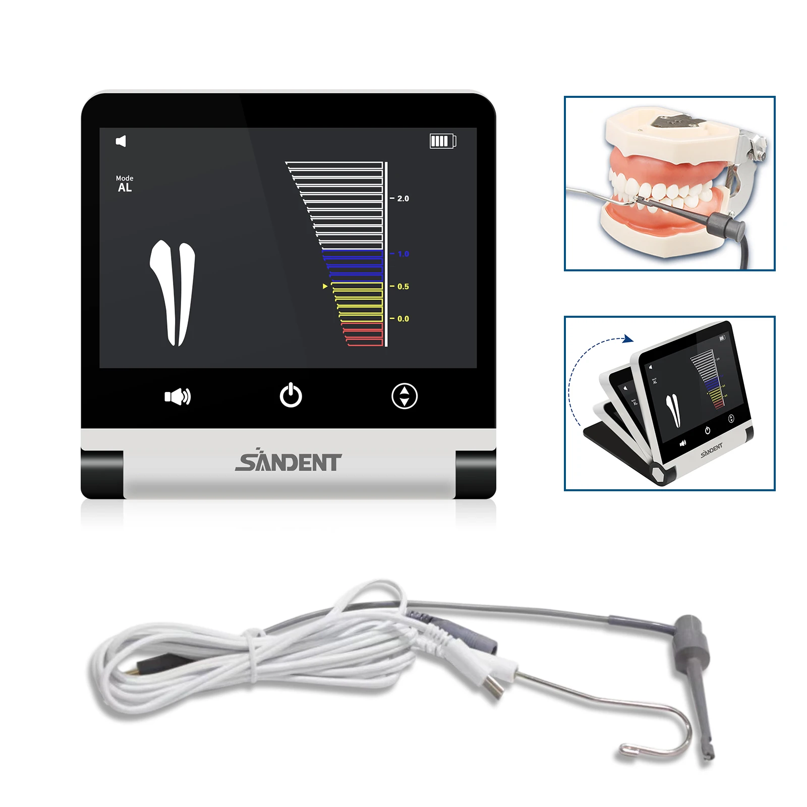 Localizador endodôntico dental Mini Apex com tela LCD, Instrumento de medição do canal radicular, Dentista