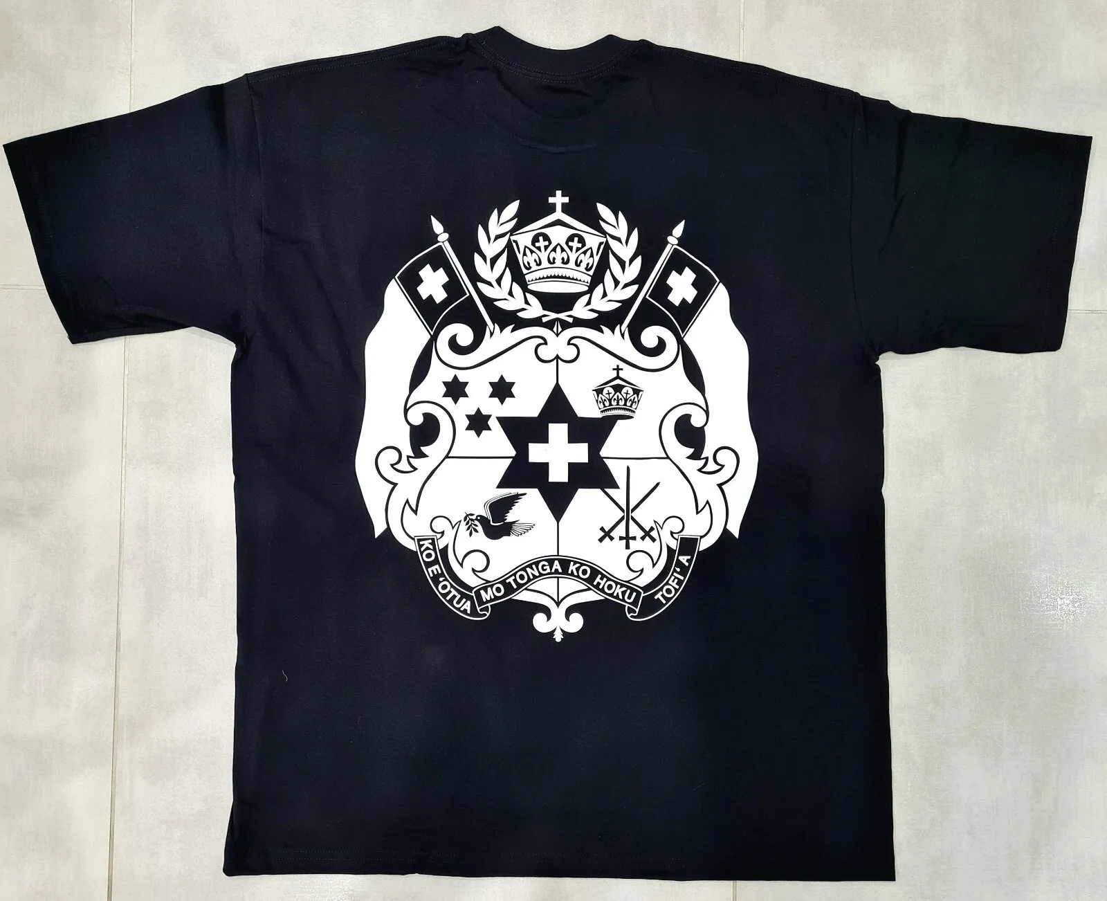 Tonga Coat of Arms. Ultra Heavyweight American Style Hip Hop Tee by LEGIT CO