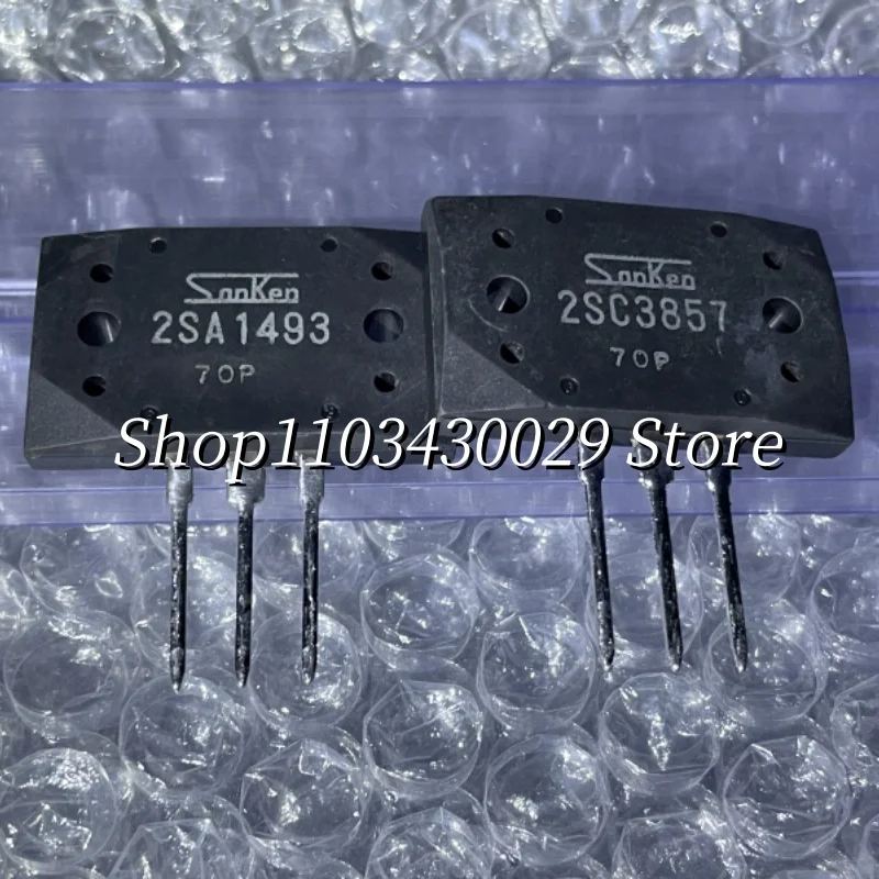 5Pairs(10PCS) New Original 2SA1493 A1493 + 2SC3857 C3857 MT-200 15A 200V 150W PNP + NPN