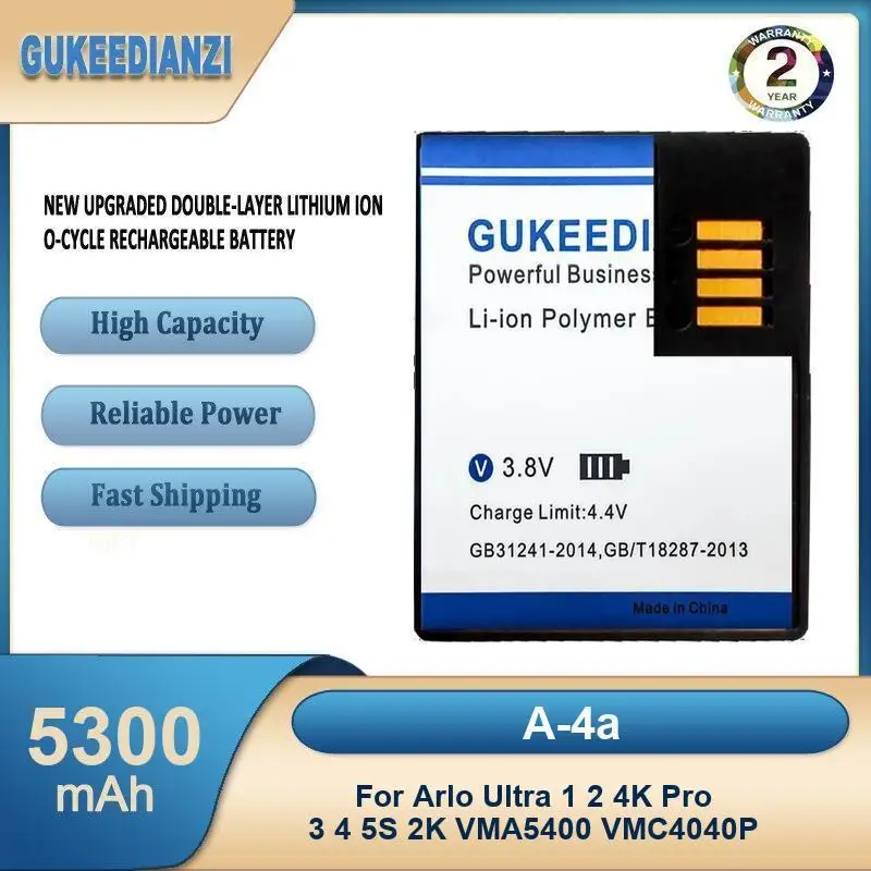 Battery For Arlo Netgear Go VML4030 VMA4410 PRO/PRO 2 A-1 Ultra 1 4K Pro 3 4 5S 2K VMA5400 VMC4040P