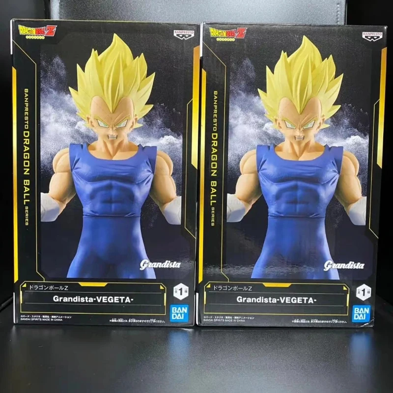 Bandai em estoque original banpresto anime dragon ball z grandista vegeta pvc figura de ação modelo brinquedos presente dt