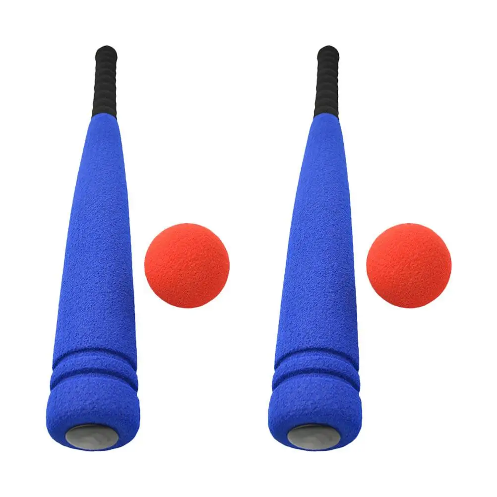 2Pcs Sponge Baseball Toy Set EVA Foam Balls Lightweight Portable Outdoor Indoor Playthings Teenage Training
