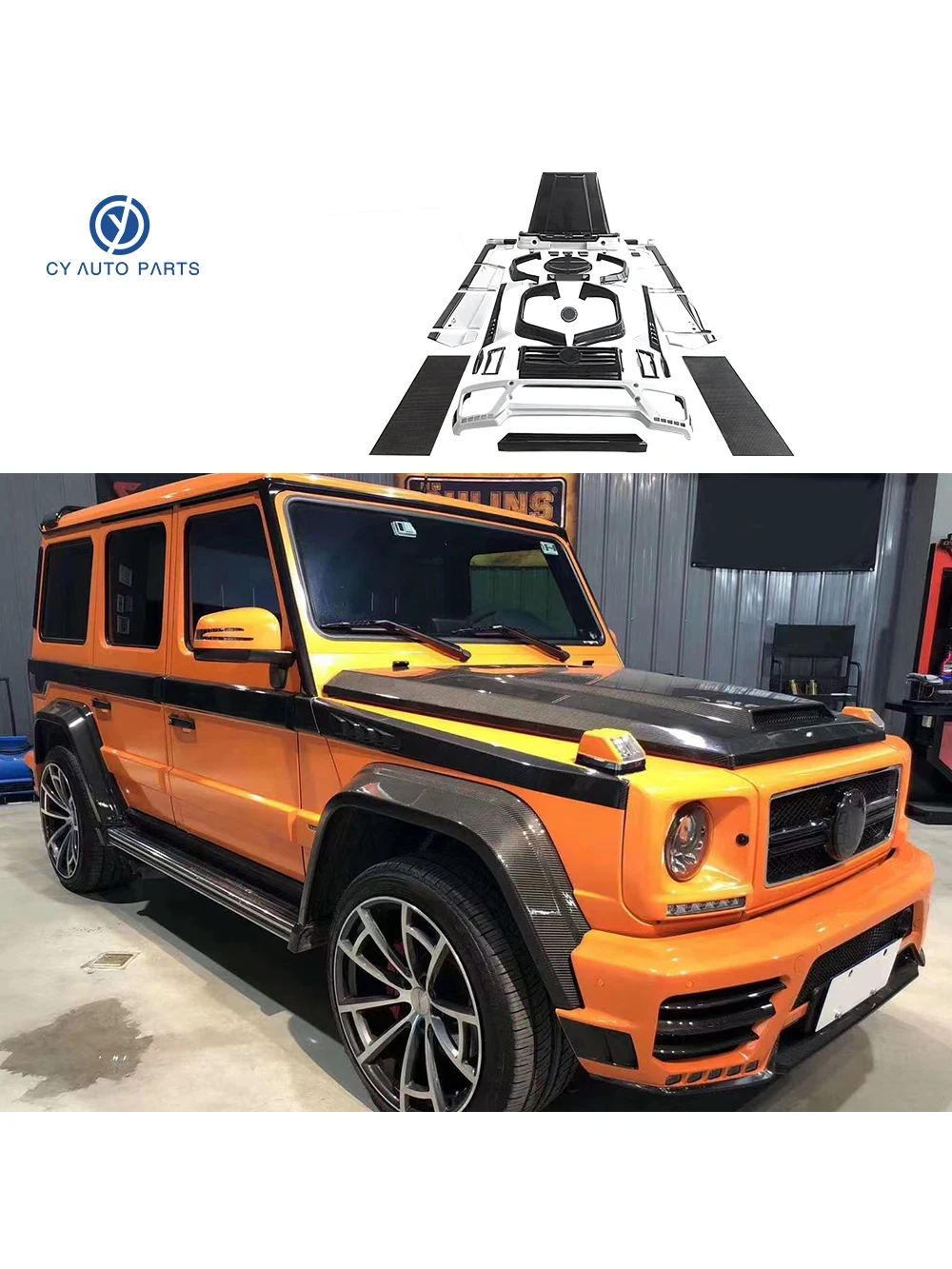 For Mercedes-Benz G Class W463 G350 G500 G55 G63 Carbon Fiber Upgraded MSY Style Full Body Kit