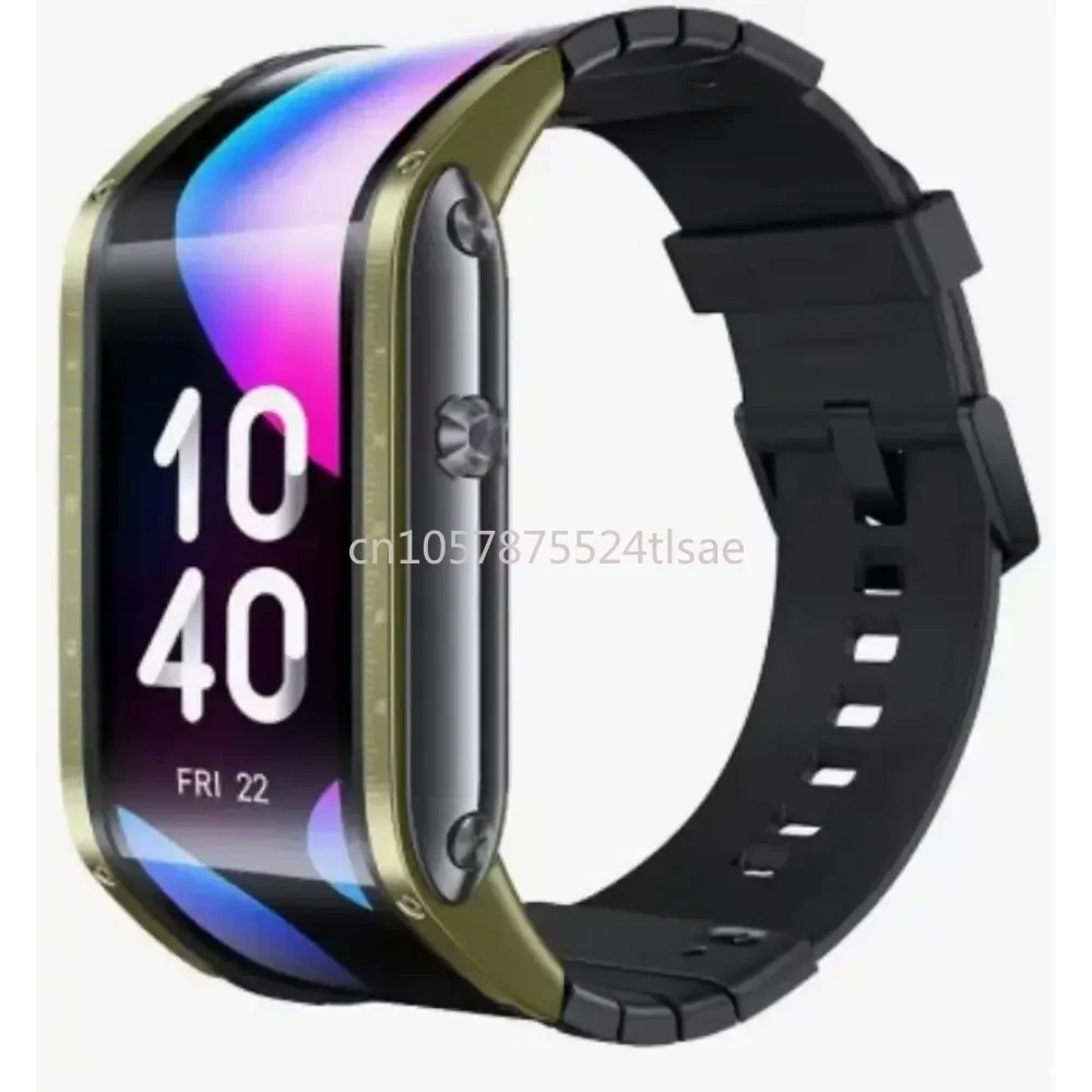 Bluetooth Uomo Donna Orologio Nubia Alpha SmartWatch Display Flessibile 4G Internet Phone Rilevamento Della Frequenza Cardiaca