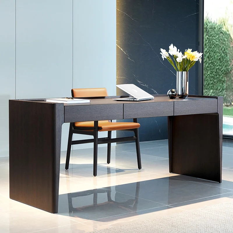 

Executive Wooden Office Desk Standing Luxury Drawer Storage Reception Office Desk Nordic Minimalist Tavolino Lounge Furniture
