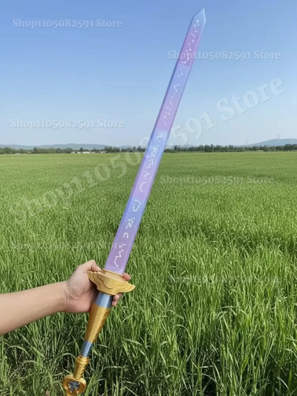 Rekwizyt Cosplay K-pop Miecz Rumi z Symbolami Stroje Demon Roleplay Miecz Łowców Kobiety Mężczyźni Halloween Karnawał Akcesoria do Kostiumów