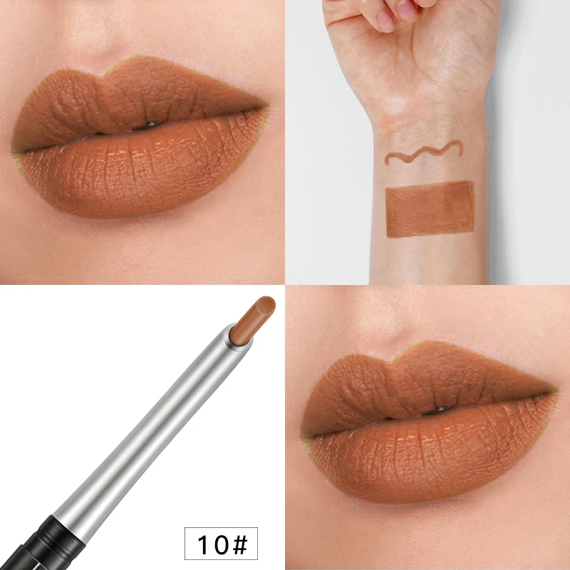 Pudaiereasy Make-Up Langdurige Pigmenten Lippen Voering Pen 17 Kleuren Lippenstift Waterdichte Nieuwe Lippen Maken Potlood Tslm2