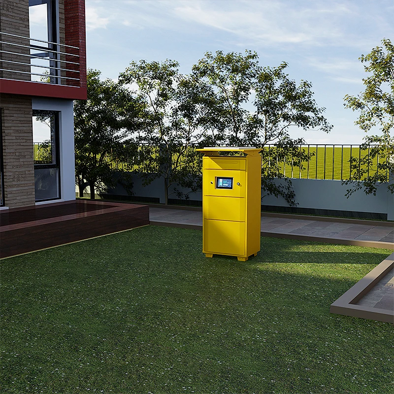 

Солнечный киоск для прачечной, умный почтовый ящик для курьерской доставки посылок, солнечная зарядка, энергосберегающий постамат