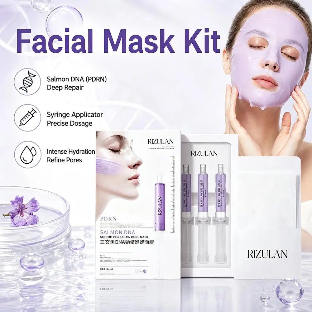 Salmon DNA Gel Mask Nutrient-Infused Sheet Masks Nourishing Moisturizing Anti Acne Facial Masks Face Sheet Mask Skin Care