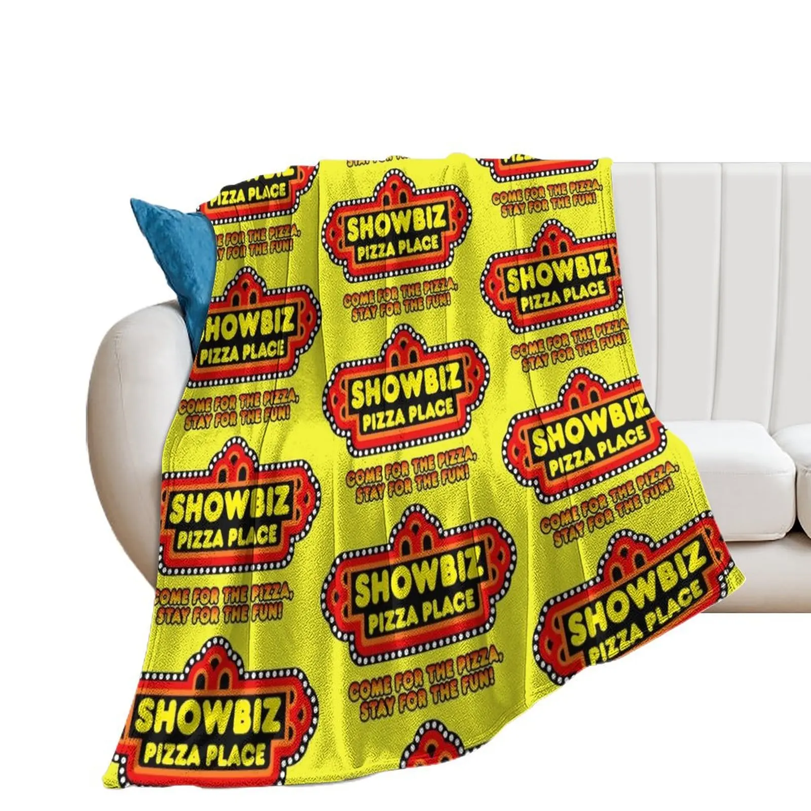 

Showbiz Pizza Throw Blanket Travel Summer Beddings Blankets