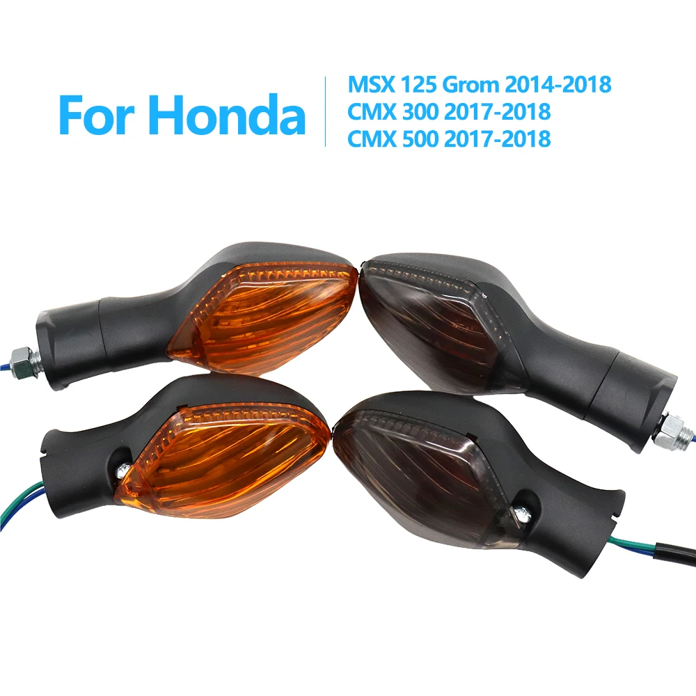 For Honda Grom MSX125 CMX300 500 LED Turn Signals Complete Front Rear Blinker Set 2014 2015 2016 2017 2018 Models