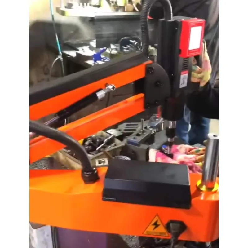 Professional CNC Tapping Machine With Servo Motor Drive Easy Operation Pillar Drilling And Core Components-220V