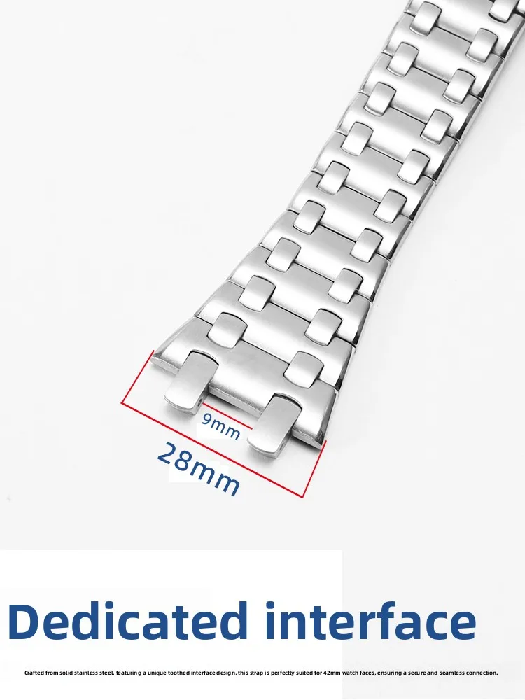 Stainless Steel Watch Strap for AP Audemars Piguet Royal Offshore Oak Series 15400/15500 15710 15703