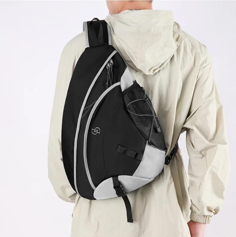 Outdoor Spoorts Large Chest Bag for Men Cycling Hiking Climbing Camping Crossbody Bags Fitness Travel Training Trekking Backpack