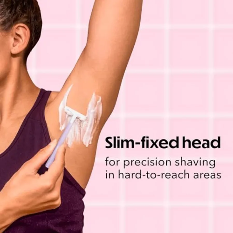 BIC Silky Touch wegwerpscheermessen met 2 mesjes voor dames in mooie pastelkleuren met slanke koppen voor een soepele, zachte ontharing op Sen