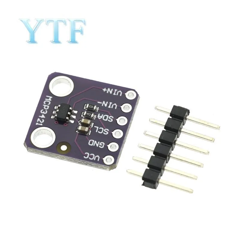 MCP3421 I2C SOT23-6 delta-sigma ADC Evaluation Module Board For PICkit Serial Analyzer Module GY MCP3421