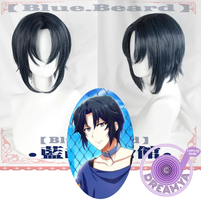 Izumi Iori Cosplay Wig IDOLiSH7 Black Blue Short Heat Resistant Synthetic Hair Halloween Party Role Play Headwear + Free Wig Cap