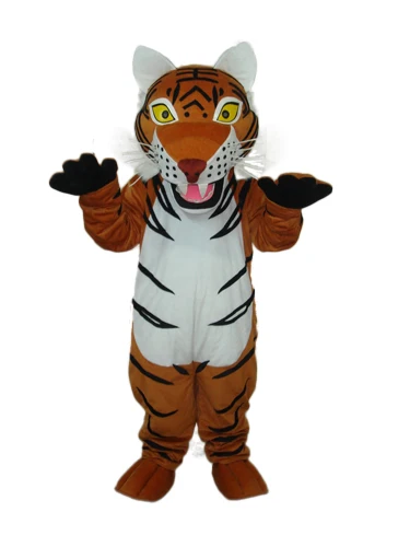 Disfraz de Mascota de tigre marrón para adulto, traje de cuerpo completo, accesorios de Halloween y Navidad, novedad