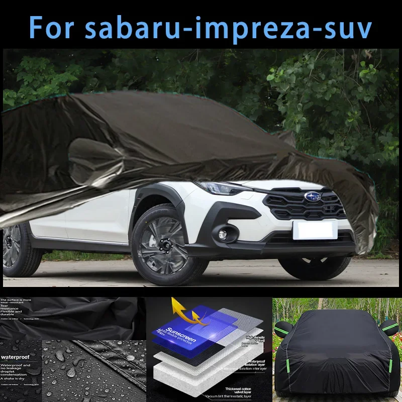 

For sabaru-impreza-suv Outdoor Protection Full Car Covers Snow Cover Sunshade Waterproof Dustproof Exterior Car accessories