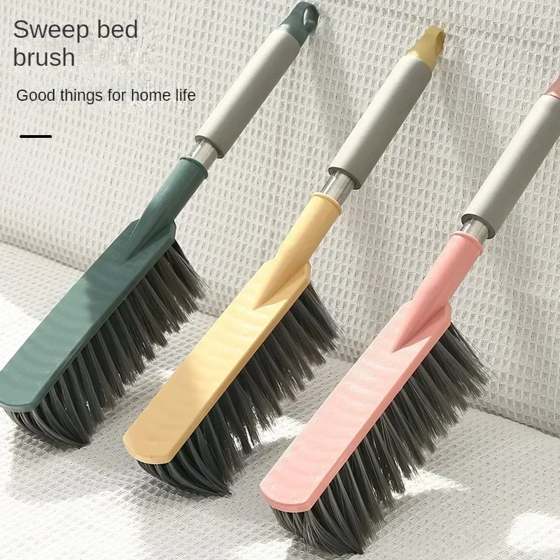 Plastic Household Long Handle Bed Brush Bristle Sweeping Soft Brush Broom Sofa Carpet Dust Hair Removal Tool Cleaning Brushes