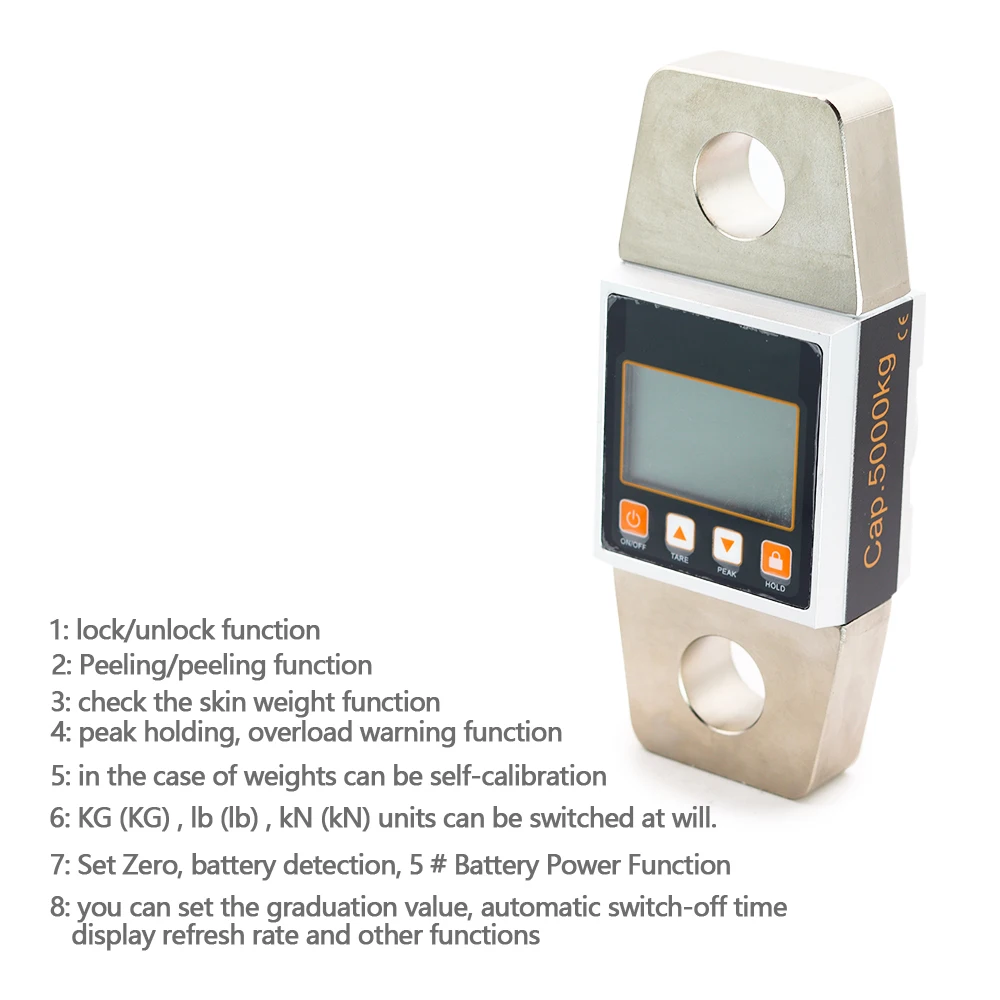 Wireless Digital Load Cell Dynamometer 3t 5t 10t 15t 20t 30t 50t