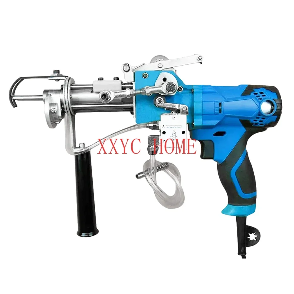 Pneumatic Rug Tufting Gun Electric Rug Tufting Machine Cut Pile & Loop Pile Both Uses Pile Height 25-60mm Adjustable 100-240V