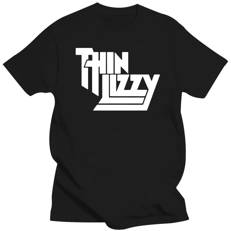 Short Sleeve Cotton O-neck Tee Top Clothes Heavy Metal Rock Band Thin Lizzy T Shirt Men Tops Music Singer new in tops & tees2024