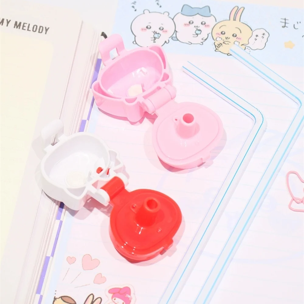 Genuíno olá kitty garrafa de água reutilizável tampa de palha kawaii sanrio kt gato melodia dos desenhos animados substituição tampas de garrafa presentes para meninas