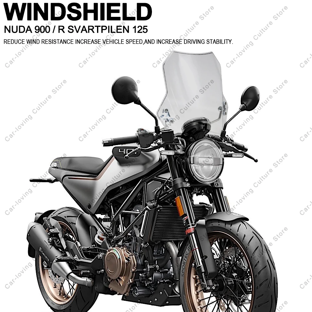 

Motorcycle High quality ABS Windscreen Windshield Universal Adjustable Windshield For HUSQVARNA NUDA 900 / R SVARTPILEN 125