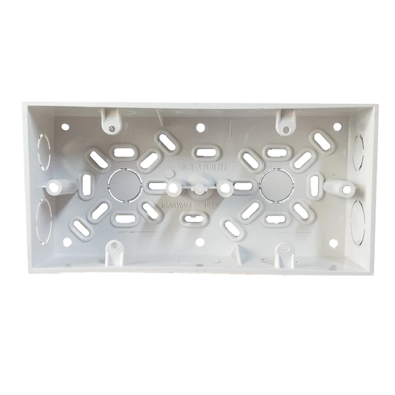 2pcs 86 Type Wall Surface Mounted Switch Box Double Bottom Wire Box 172*86*40mm