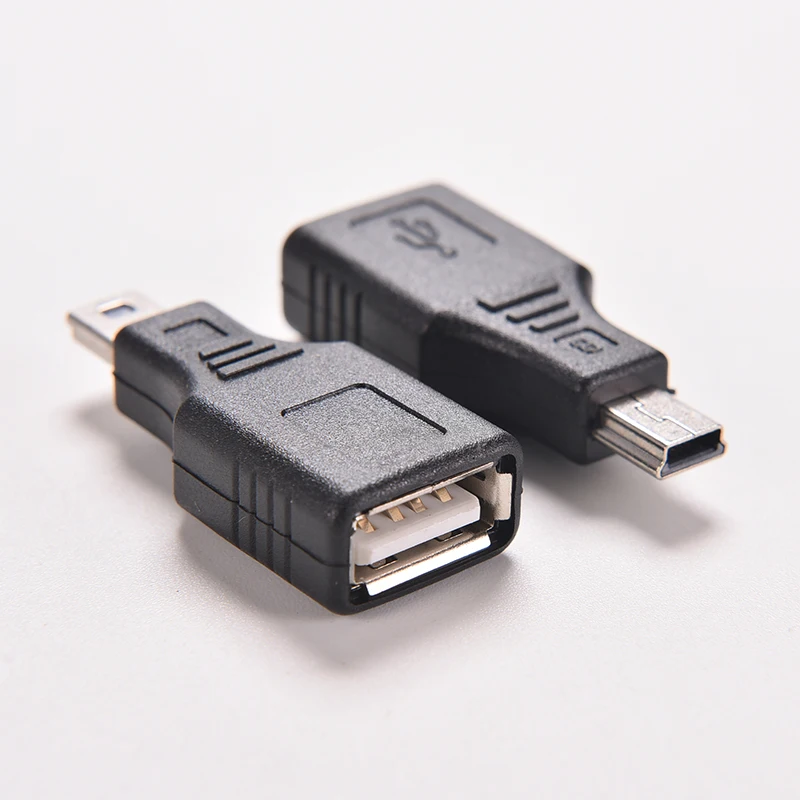 1PC Brand New Network USB 2.0 A Female To Mini USB B 5 Pin Male Cord Cable Hub Adapter