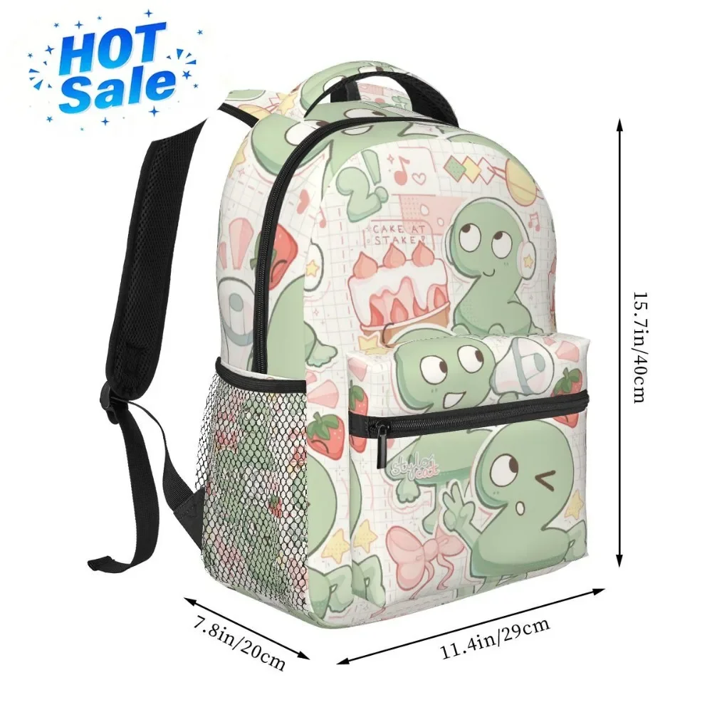 Custom Bag Two Tpot BFDI Backpacks Boys Girls Bookbag Students School Bags Cartoon Kids Rucksack Shoulder Bag Large Capacity